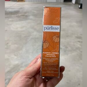 Purlisse Pumpkin + Ginger Detoxifying Charcoal Mask Skincare NWT 2.5 oz Natural
